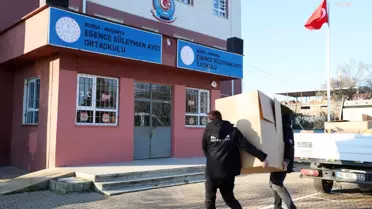Mudanya Belediyesi'nden Öğrencilere Kış Yardımı ve Temizlik Malzemesi Desteği