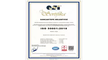 Sancaktepe Belediyesi Enerji Yönetim Sistemi Belgesi Aldı