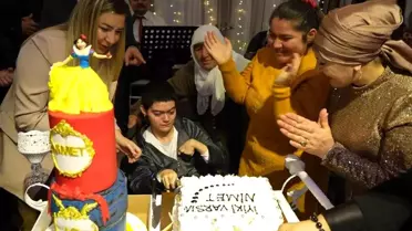 Kırıkkale'de Fiziksel Engelli Nimet Akdağ'ın İlk Doğum Günü Kutlaması