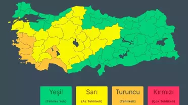 AFAD'dan Sağanak ve Fırtına Uyarısı