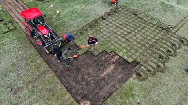Dumlupınar Stadyumu'nda Zemin İyileştirme Çalışmaları