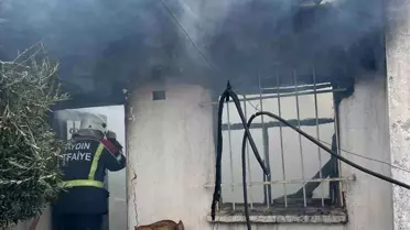Aydın'da Müstakil Evde Yangın Çıktı