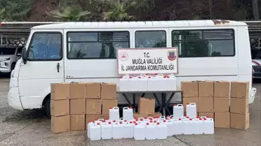 Marmaris'te Kaçak İçki Operasyonu