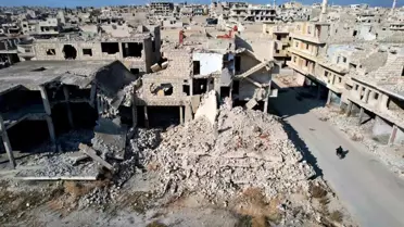 Maarat el-Numan'da Esad Rejimi Yıkım Yarattı
