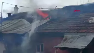Sivas'ta Müstakil Evde Yangın: 5 Çocuk Kurtarıldı