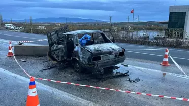 Manisa'da Araç Yangını: 2 Ölü