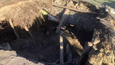 Eşme'de Ağılı Çöken Hayvanlar