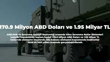 ASELSAN ve SSB Arasında 170,9 Milyon Dolar Tutarında Radar Sözleşmesi İmzalandı