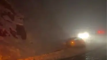 İnegöl-Domaniç Yolu Karla Kapandı