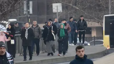 Büyük Filistin Yürüyüşü Galata Köprüsü'nde Gerçekleşti
