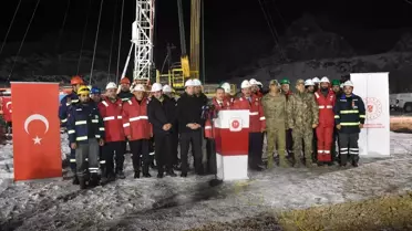 Şırnak Gabar'da yeni yılın ilk petrol sondaj kuyusunun açılışı yapıldı