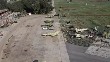Esad'ın ölüm saçtığı uçaklar görüntülendi