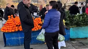 Başkan Çetin Pazar Yerini Ziyaret Etti