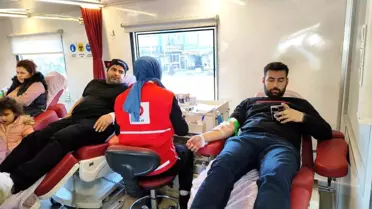 Alaca'da Kan Bağışı Kampanyasına Yoğun İlgi