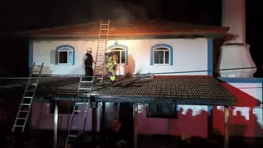 Düzce'de Cami Yangını
