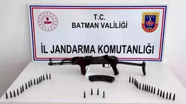 Batman'da Kaleşnikof Tüfek Ele Geçirildi