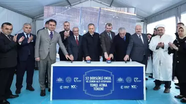 İçişleri Bakanı Yerlikaya, '52 Derslikli Okul ve Zemin Altı Otoparkı Temel Atma Töreni'nde konuştu Açıklaması