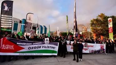 Gazze'ye Destek Eylemi Kartal'da Gerçekleşti
