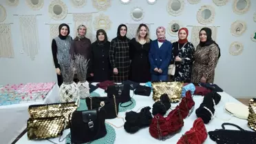 Kurs Ürünleri Sergisi Açıldı