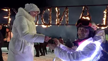 Palandöken'de Evlilik Teklifi