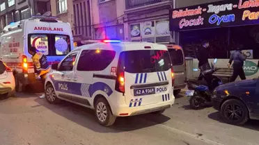 Seydişehir'de Eşini Bıçakla Görünce Atladı
