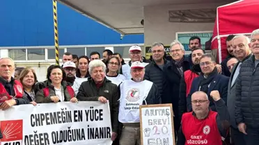 Bandırma'da Grev 20. Güne Girdi: Belediye Başkanı İşçilere Destek Verdi