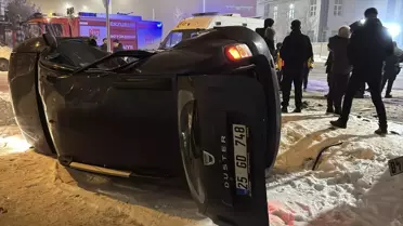 Erzurum'da Kaza: 1 Yaralı