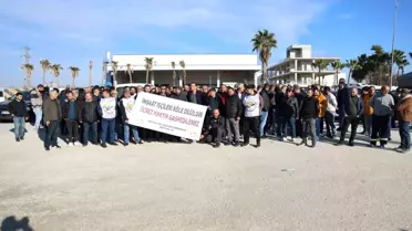 Adana'da İşçiler Maaş ve Tazminat İçin Eylemde