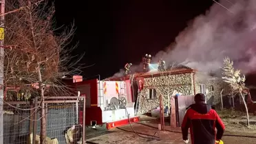 Kayseri'de Müstakil Evde Yangın