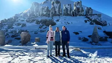 Nemrut Dağı'nın Kış Turizmi İlgi Görüyor