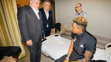Beşiktaş Başkanı Adalı, Gedson Fernandes'e Geçmiş Olsun Ziyareti Gerçekleştirdi