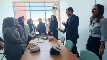 Kaymakam Böçkün'den Ahşap Süsleme Atölyesine Ziyaret