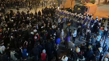 Akdeniz'deki kayyum protestosunda 5 kişi gözaltına alındı