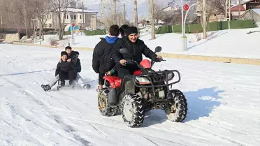 Bayburt’ta Kızak Keyfi