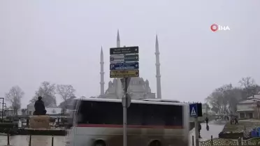 Edirne'de Kar Yağışı Etkili