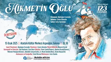Nazım Hikmet, 123. doğum yılında müzikli gösteriyle anılacak