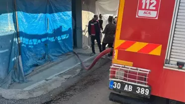 Hakkari'de Evde Yangın Çıktı