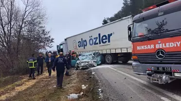 Tokat'ta trafik kazası: 2 kişi hayatını kaybetti