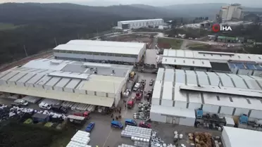 Sakarya'da Yalıtım Fabrikasında Yangın