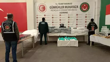 Edirne'de Kaçak Eşya Operasyonları