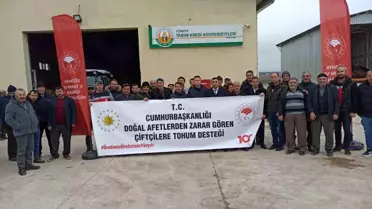 Kütahya'da Doğal Afetlerden Zarar Gören Çiftçilere Tohum Desteği