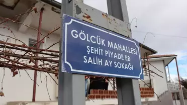 Şehit Piyade Sözleşmeli Er Salih Ay'ın İsmi Erzincan'daki Sokağa Verildi
