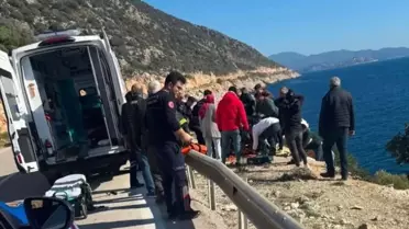 Kaş'ta Motosiklet Kazası