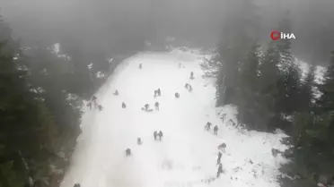 Ilgaz Dağı'nda Yarıyıl Tatili Coşkusu