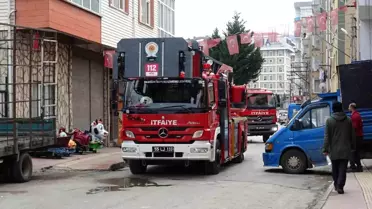 Samsun'da Baca Yangını Kısa Süreli Panik Yarattı