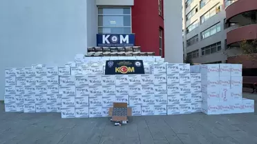 Adana'da 7 Milyon Makaron Ele Geçirildi
