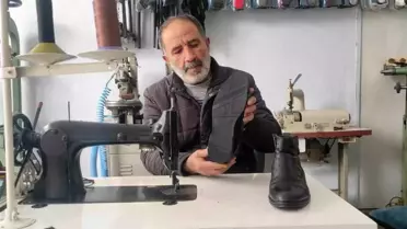 Yozgat'ta Ayakkabıcı Usta Çırak Eksikliğinden Şikayet Etti