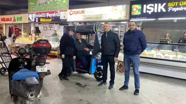 Pazarcılardan Engelliye Destek