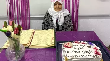 82 Yaşındaki Teslime Nine Kur'an Okumayı Öğrendi