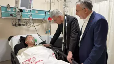 Bakanlar Yaralıları Ziyaret Etti
